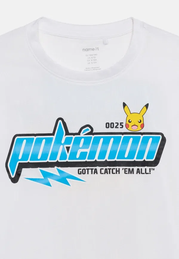 Футболка Nkmmile pokemon print t-shirt Name It, ярко-белый — фото 4