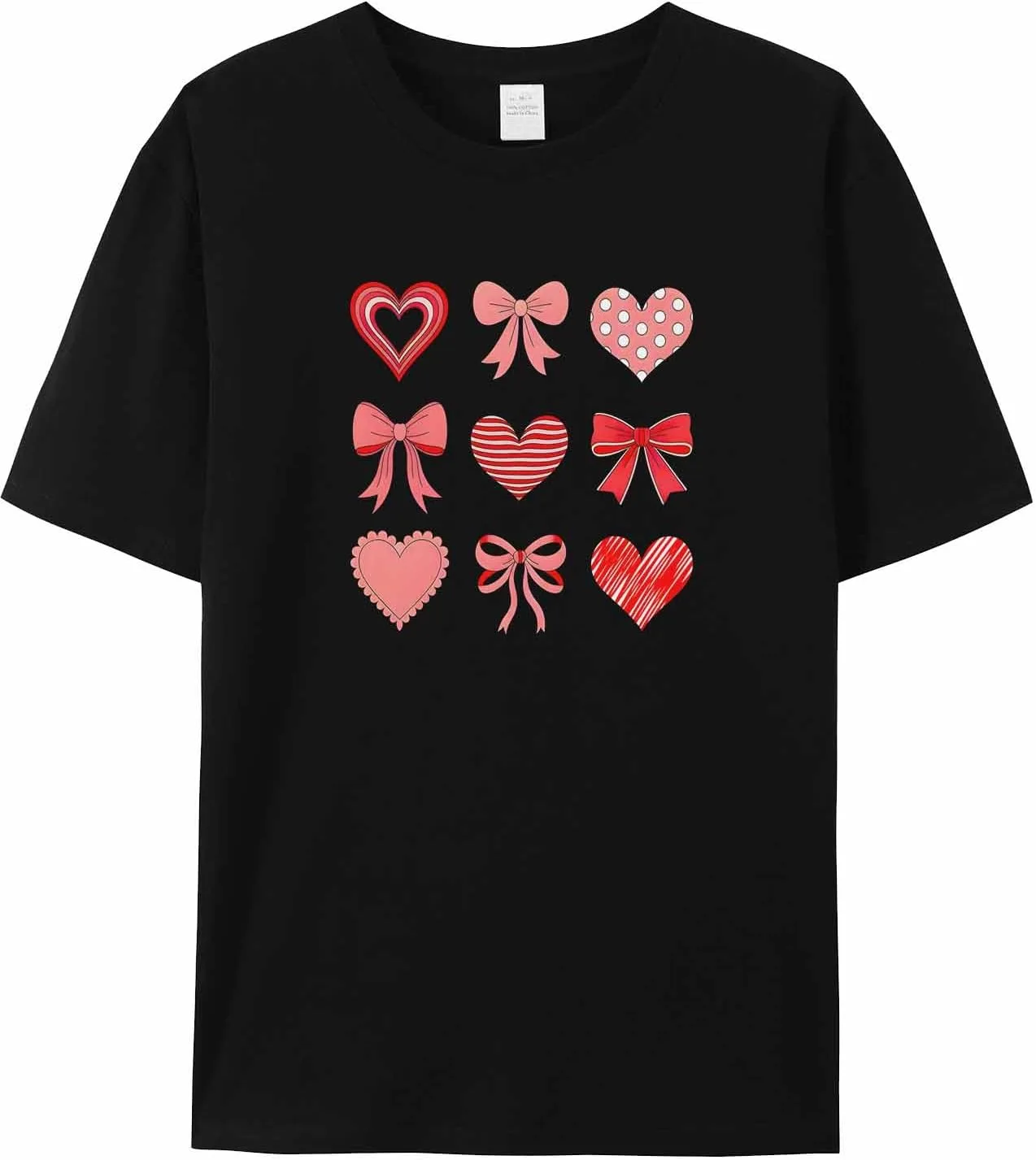 

Футболка мужская Valentine's Heart Bow с коротким рукавом jdudh