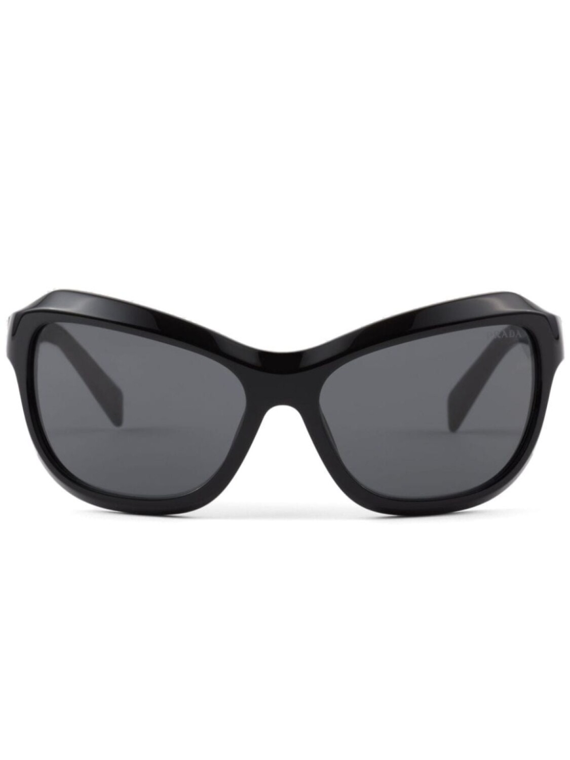 

Prada Eyewear солнцезащитные очки Swing в большой оправе, черный