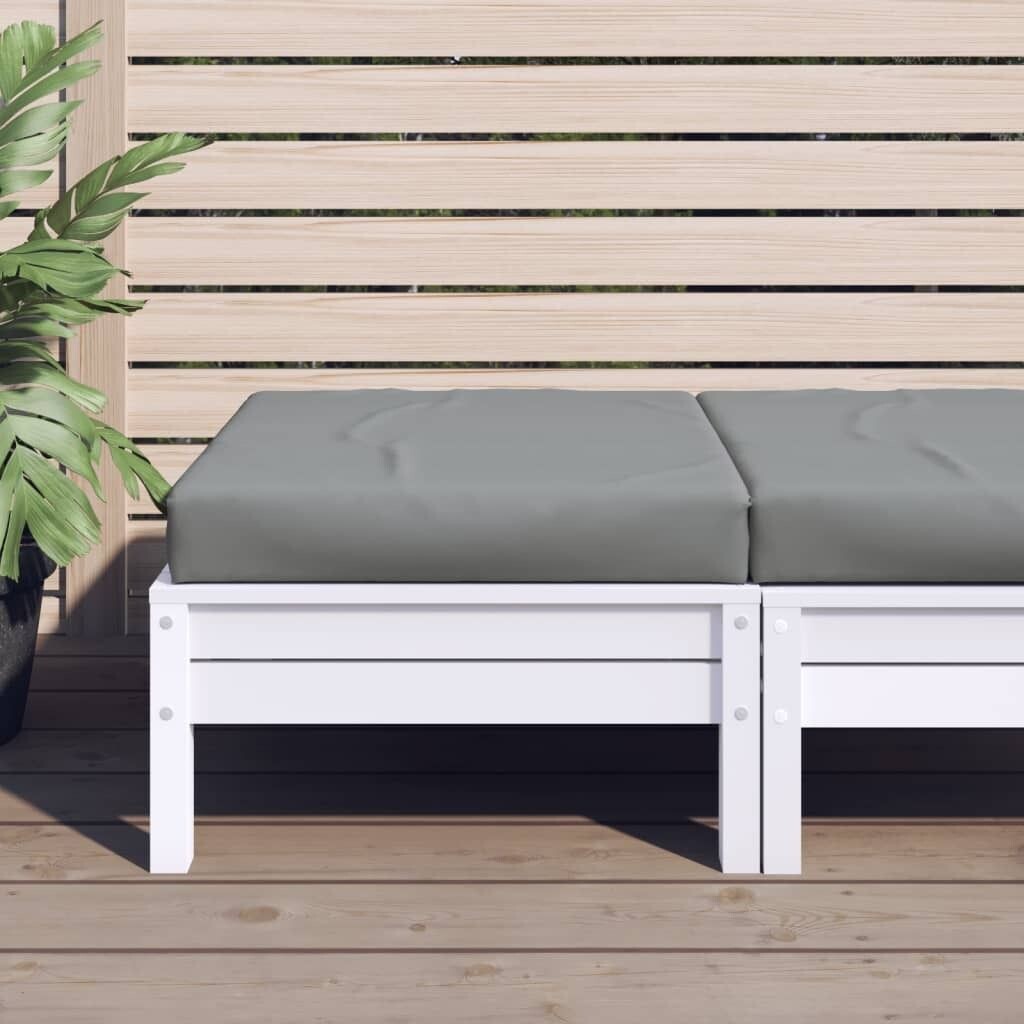

Подушка-паллет сине-белые полосы 120х80х12 см ткань DKD HOME DECOR, серый