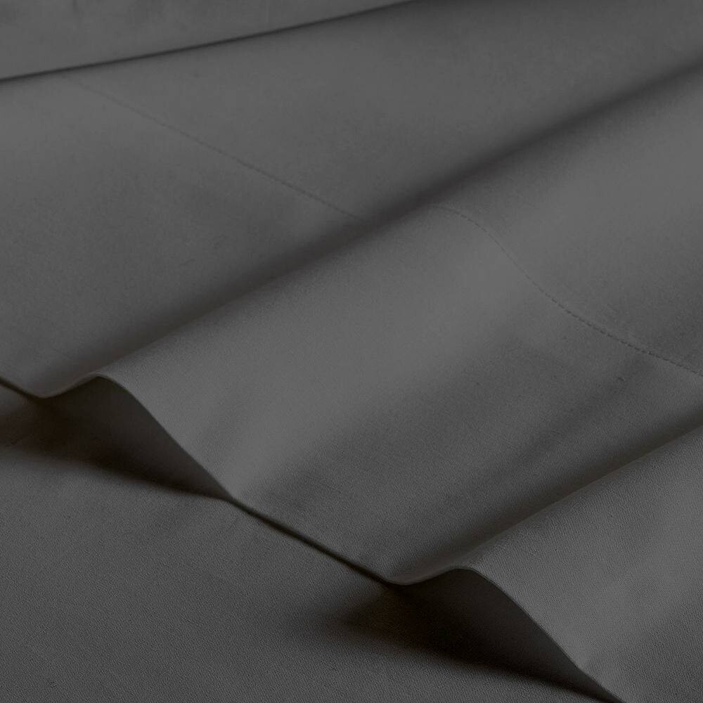 

Комплект простыней из хлопка и сатина-тенселя Aireolux плотностью 500 нитей с наволочками, цвет Light Gray