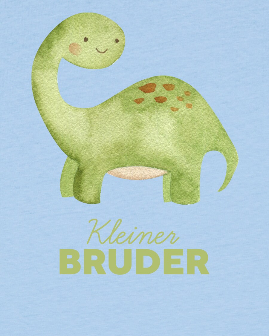 Рубашка watabout.kids Dinosaurier 04 Kleiner Bruder, светло-голубой — фото 4