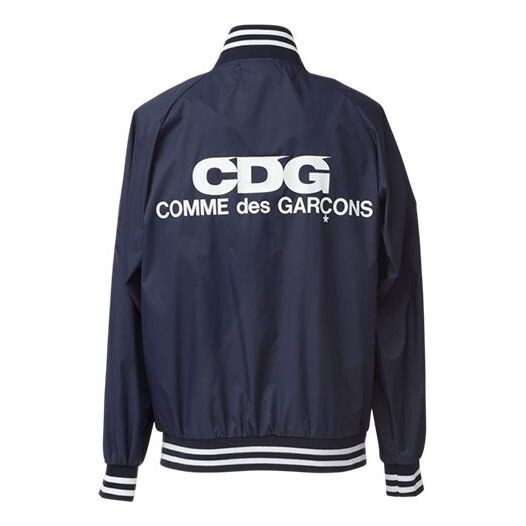 

Куртка CDG Varsity Alphabet Jacket Unisex Navy Blue, синий