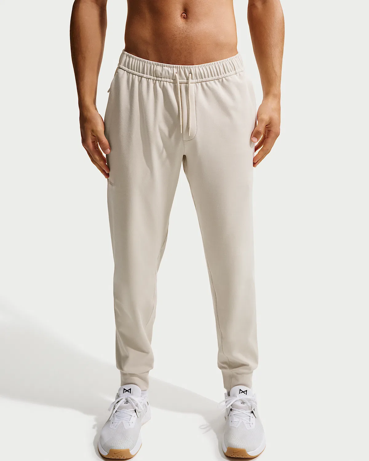 Мужские спортивные штаны Nike Primary NanoKnit Dri-FIT с защитой от УФ, Light Orewood Brown/Sail/Heather/Light Orewood Brown — фото 2