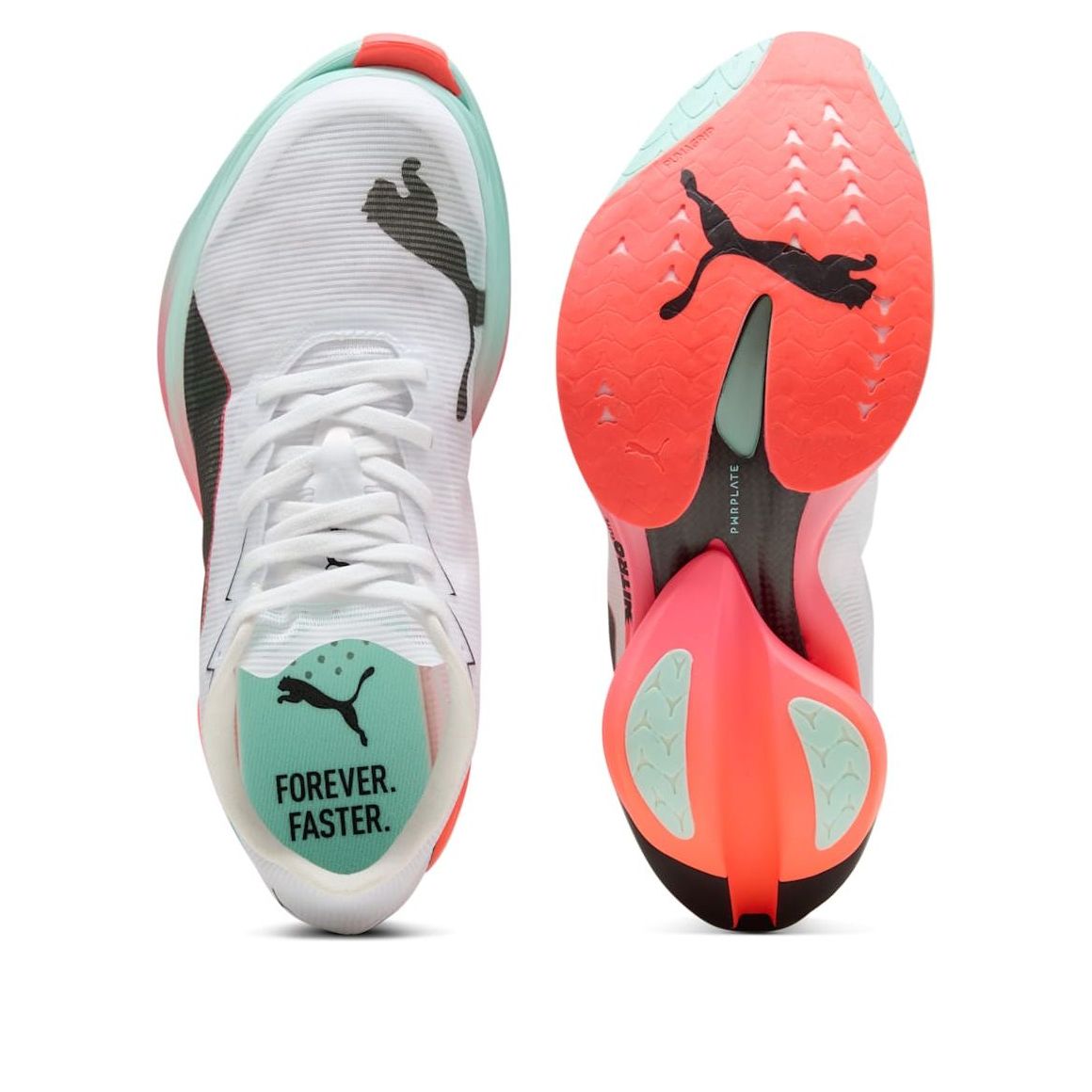 Кроссовки (WMNS) PUMA Fast-R Nitro Elite 3 'White Glowing Red Mint' — фото 4