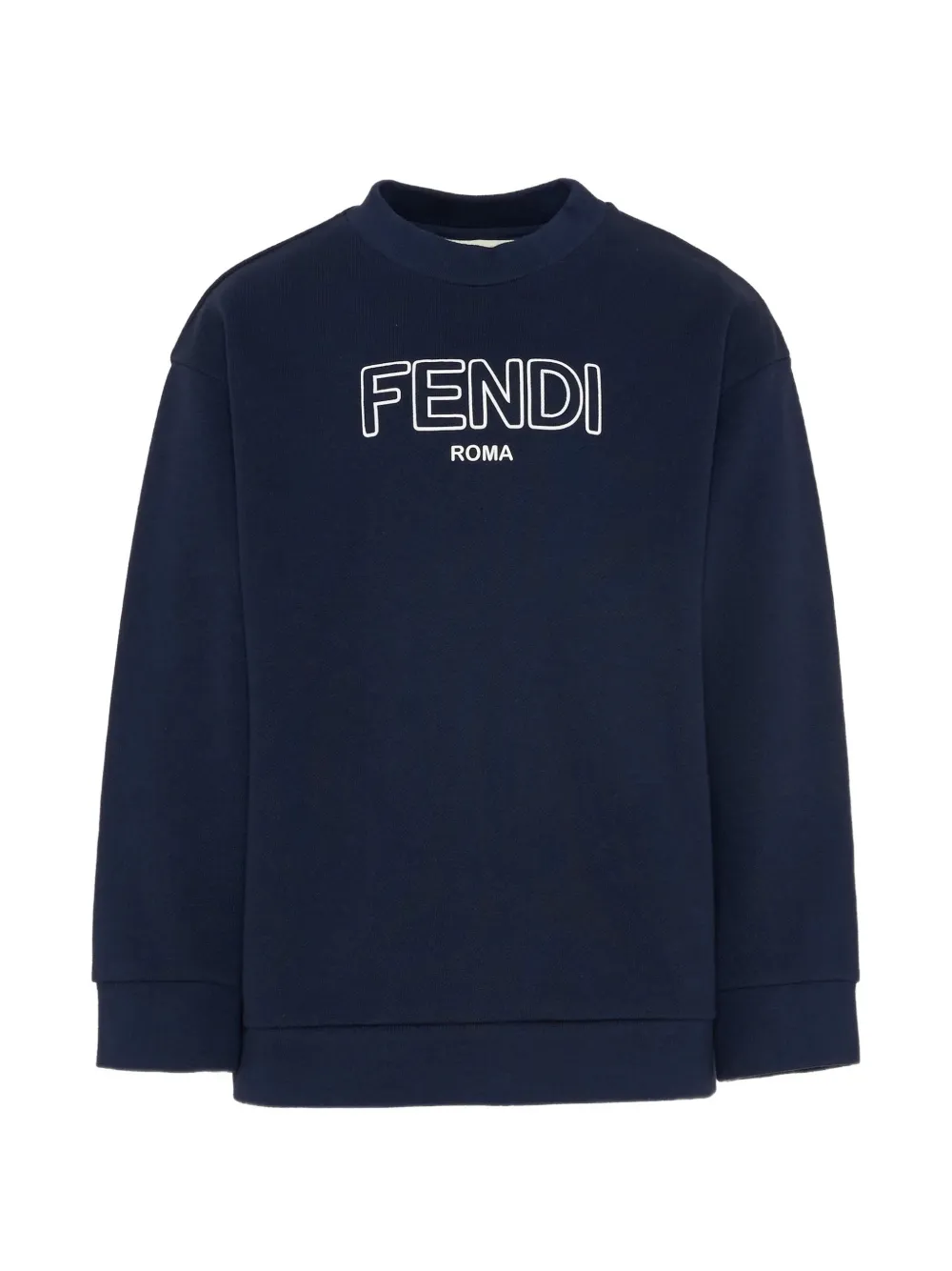 Свитшот с логотипом Fendi Kids, синий