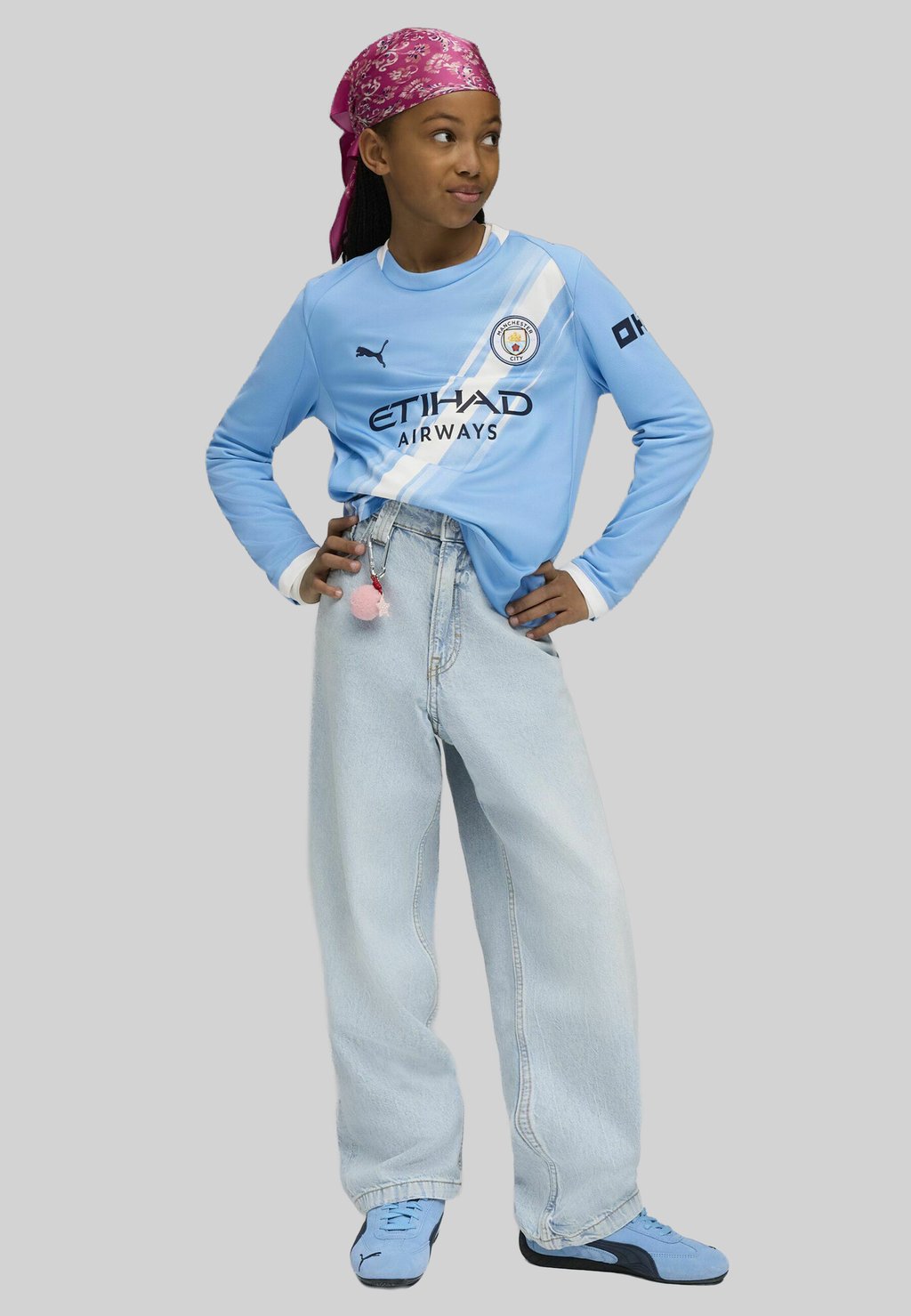 Спортивная футболка MANCHESTER CITY 25/26 LANGARM Puma, синий — фото 2