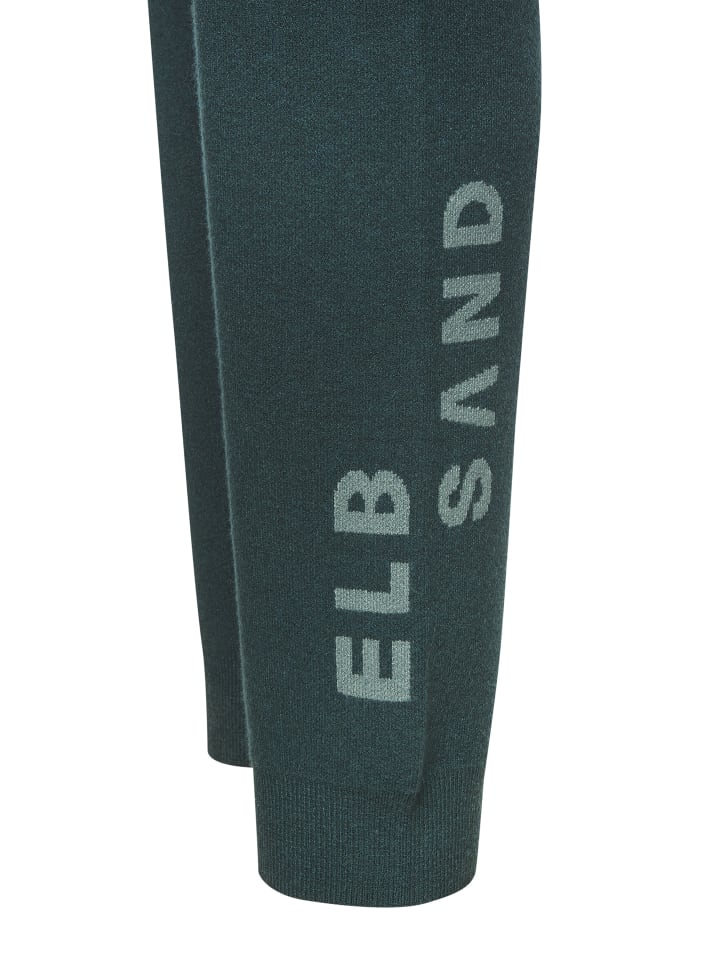 

ELBSAND Вязаные брюки цвета бензина