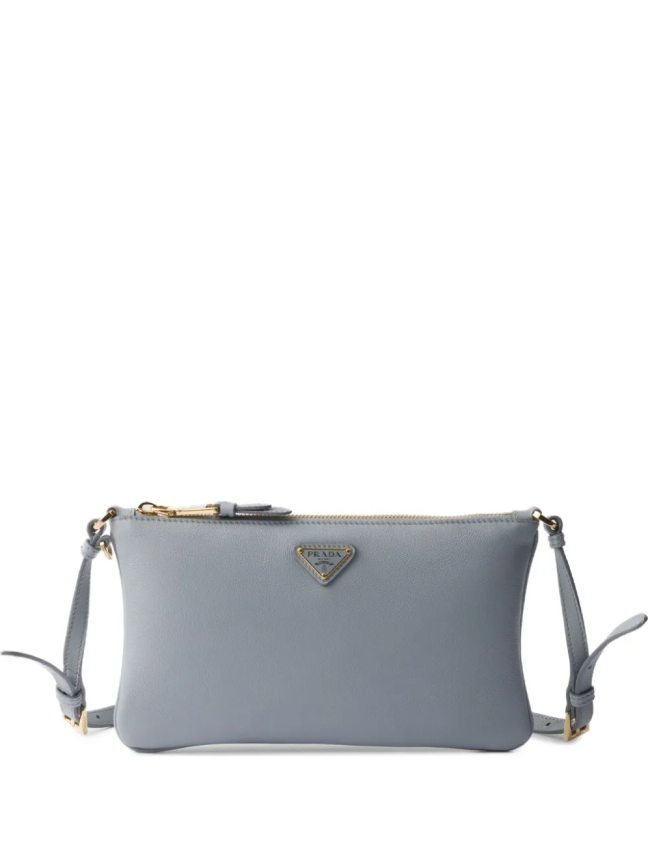 

Кожаная сумка через плечо Prada, синий