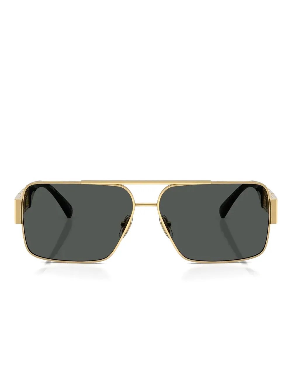 

Солнцезащитные очки с геометрическим логотипом Versace, золотистый