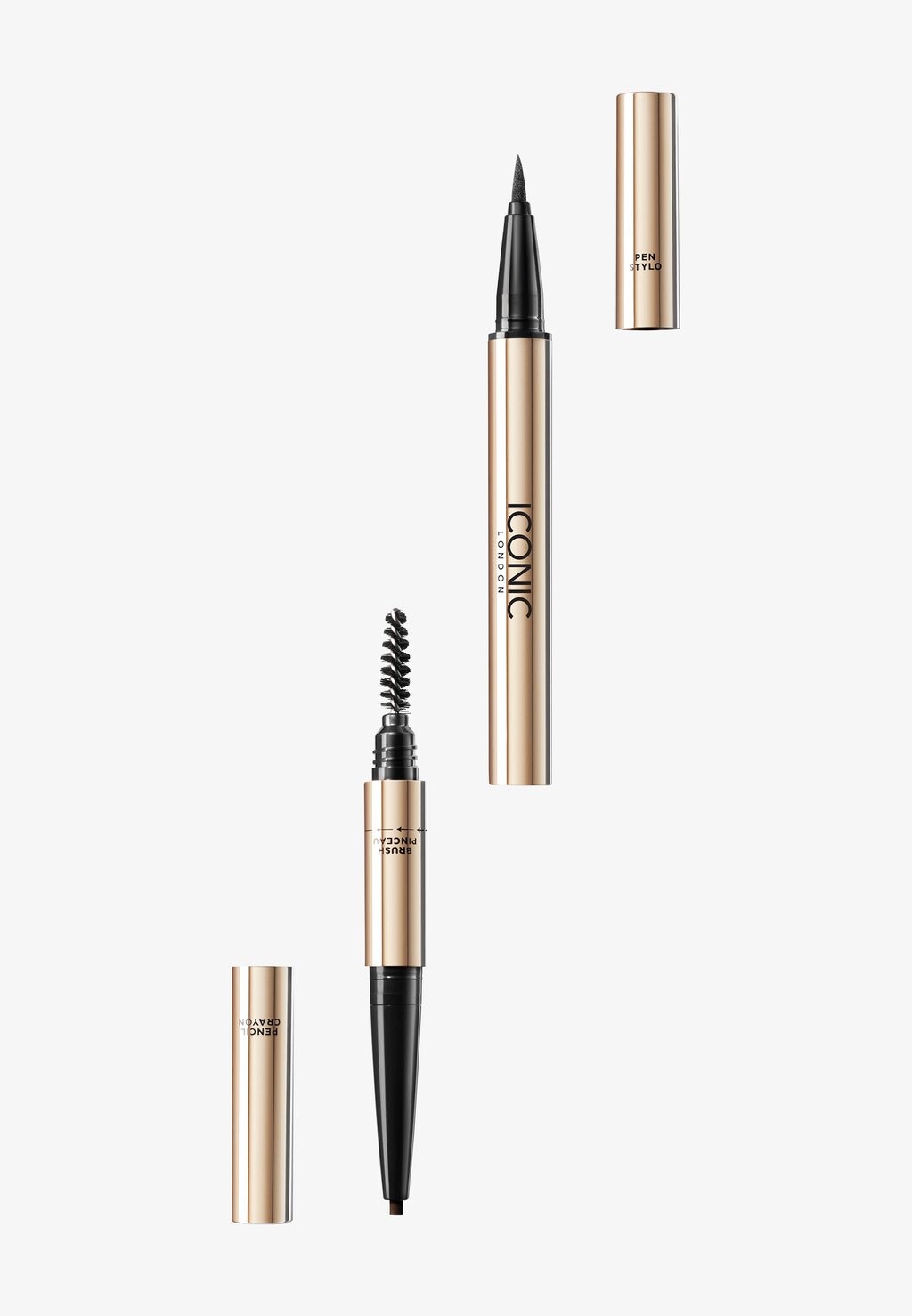 

Карандаши для бровей Triple Brow Definer Iconic London, цвет black brown