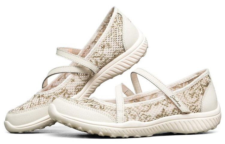 Женская повседневная обувь Женская низкая натуральная Skechers — фото 3