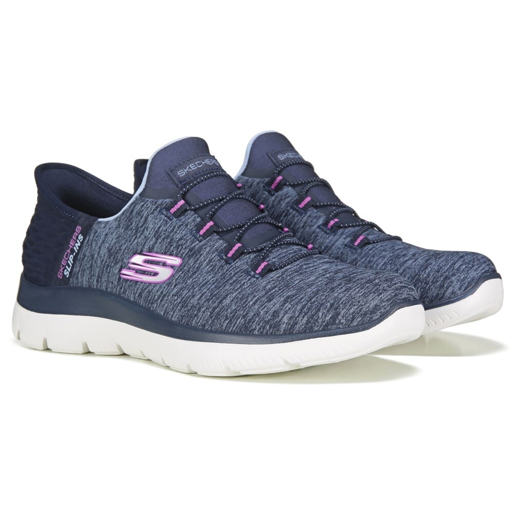

Женские слипоны Summit среднего/широкого размера Skechers, синий