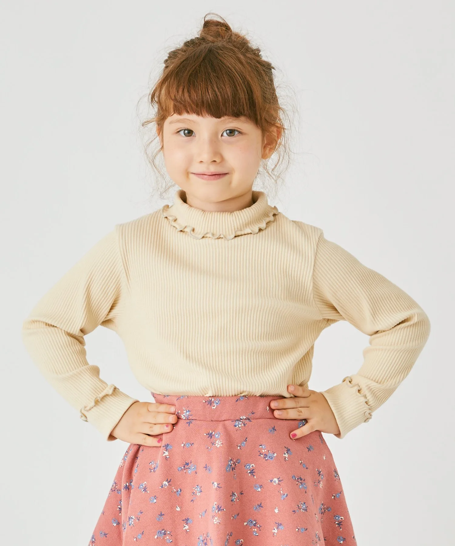 Водолазка в рубчик Ever Closet, beige
