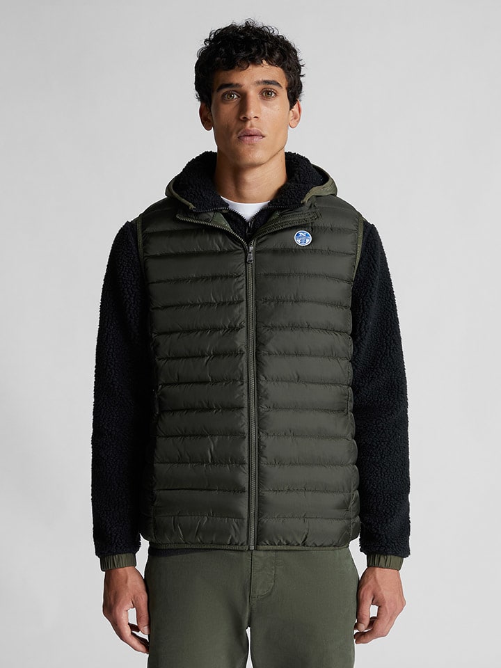 

North Sails стеганый жилет темно-зеленого цвета