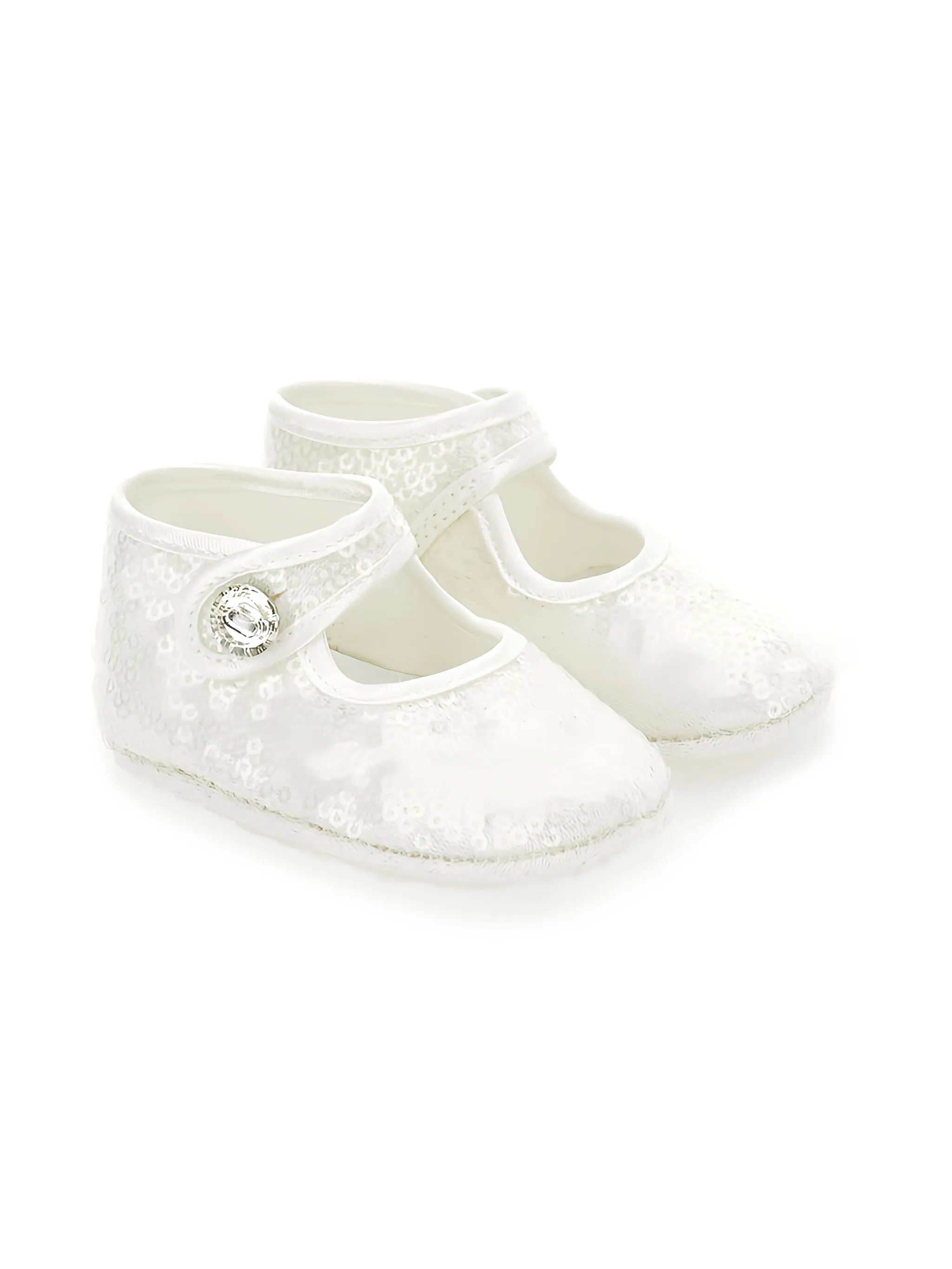 

Балетки с пайетками Monnalisa, белый