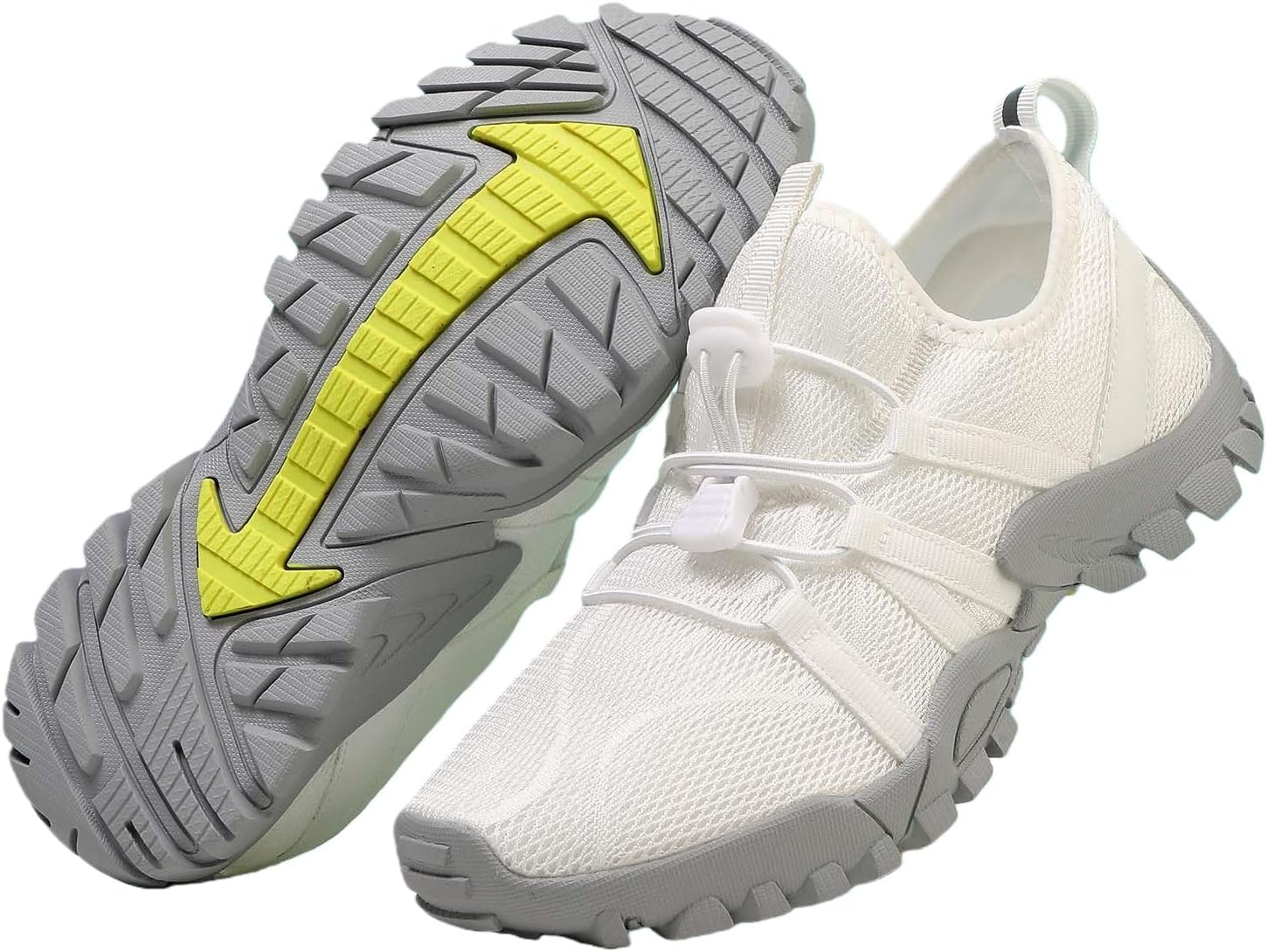 

Мужские водонепроницаемые кроссовки для походов, спортивные, для дайвинга и ходьбы, дышащий вязаный верх, обувь для трекинга на открытом воздухе Xjypuu2, белый