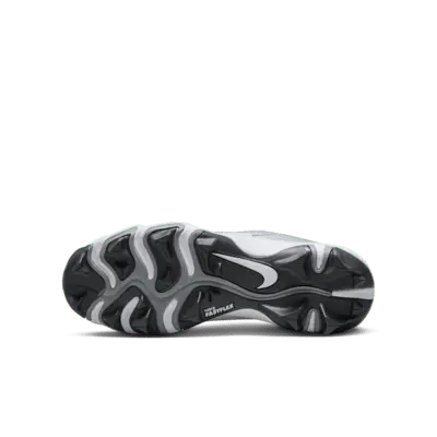 Бутсы Nike Hyperdiamond 4 Keystone GG, цвет Cool Grey/White/Volt/Black — фото 2