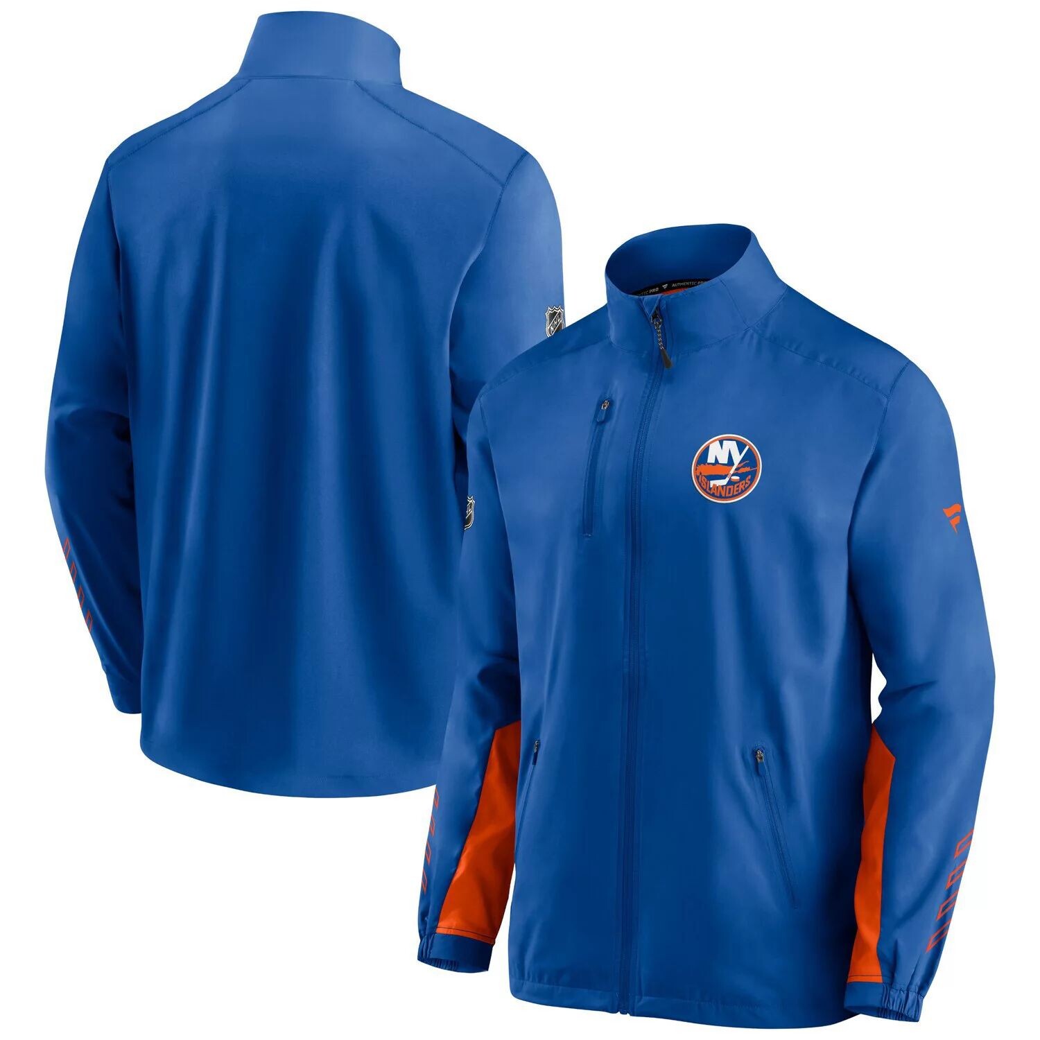 

Мужская брендовая куртка Royal New York Islanders Authentic Pro Locker Room с молнией во всю длину на катке Fanatics
