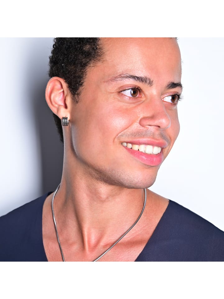 

Adeliás Серьги унисекс - серьги-кольца на шарнирах из нержавеющей стали серебристого цвета