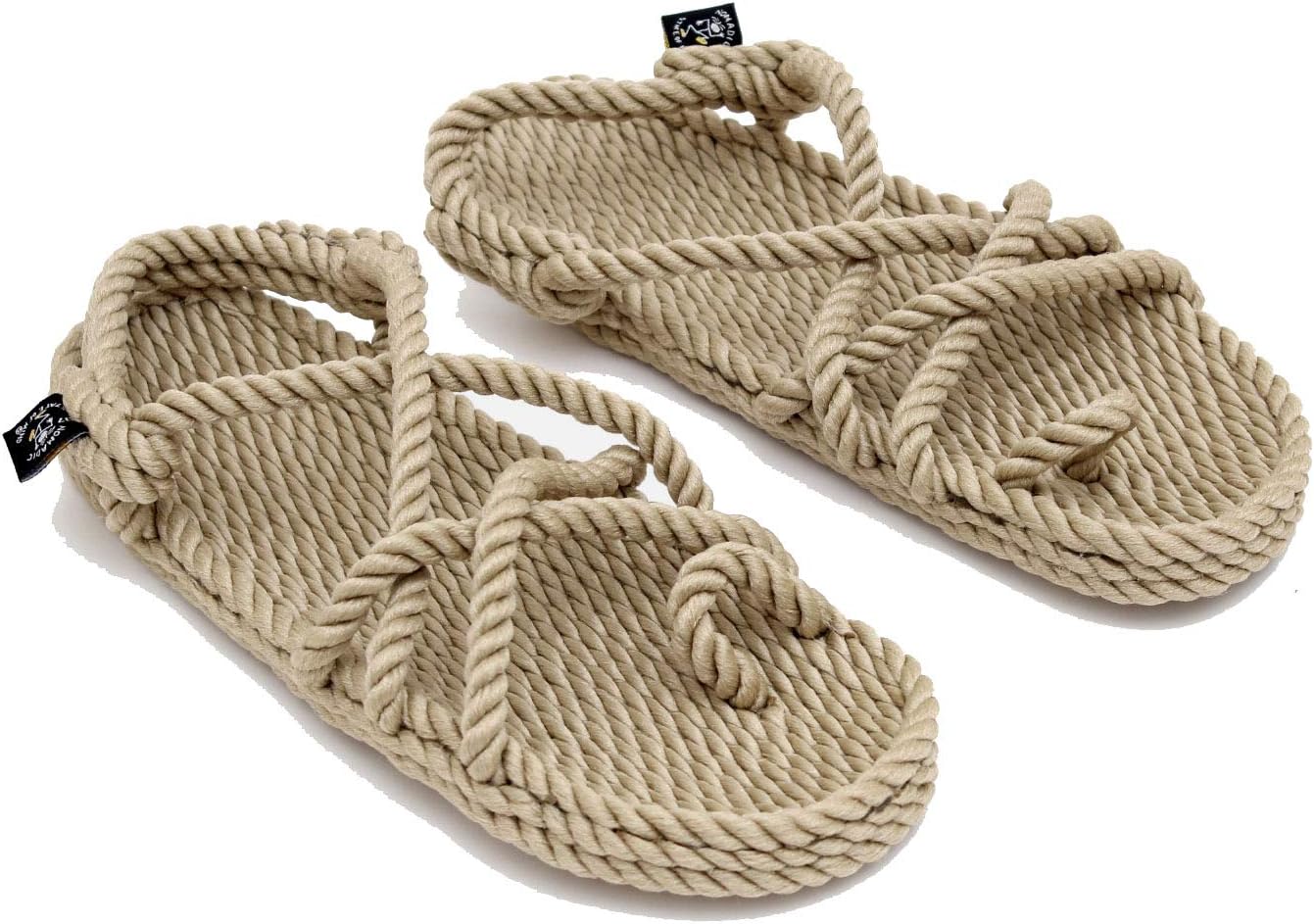 

Вьетнамки Nomadic State of Mind с веревочной подошвой, сандалии Toe Joe для мужчин и женщин, унисекс, ручная работа, соломенные сандалии, Camel