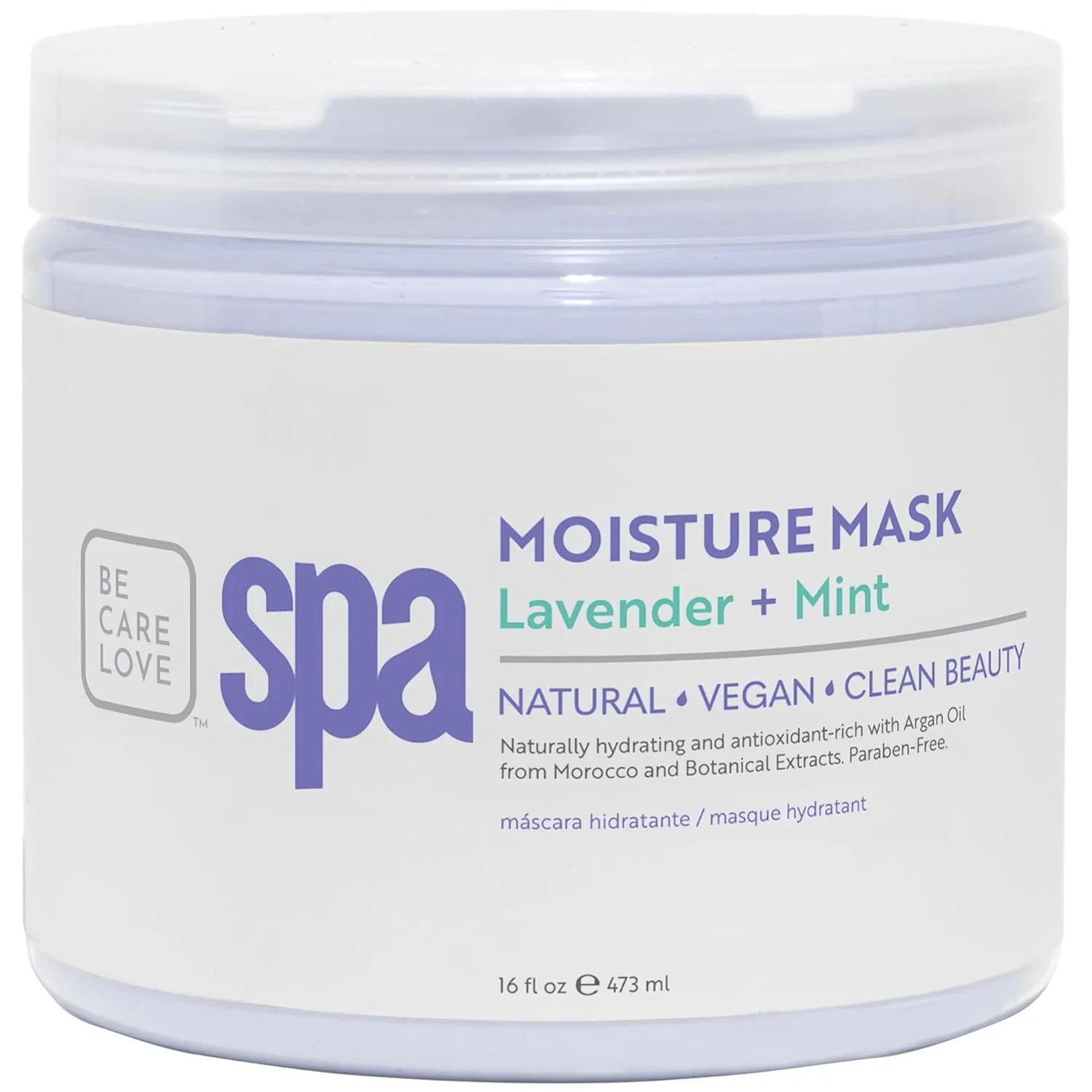 Маска для лица Bcl Spa — Органическая для рук, ног и тела с лавандой и мятой для ухода за кожей, с маслом ши, 473 мл