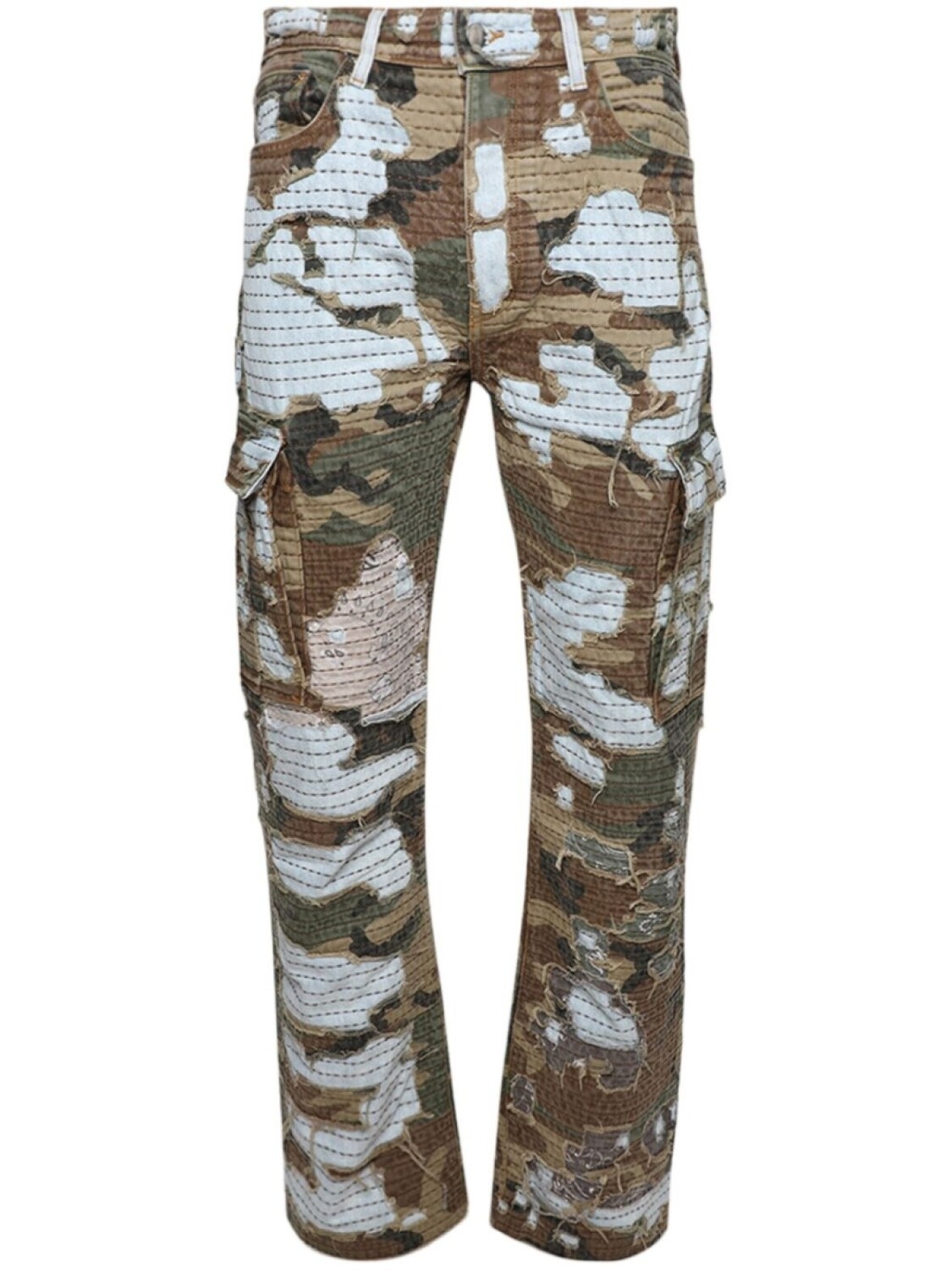 

Джинсы Camo Boro Repair прямого кроя AMIRI, синий