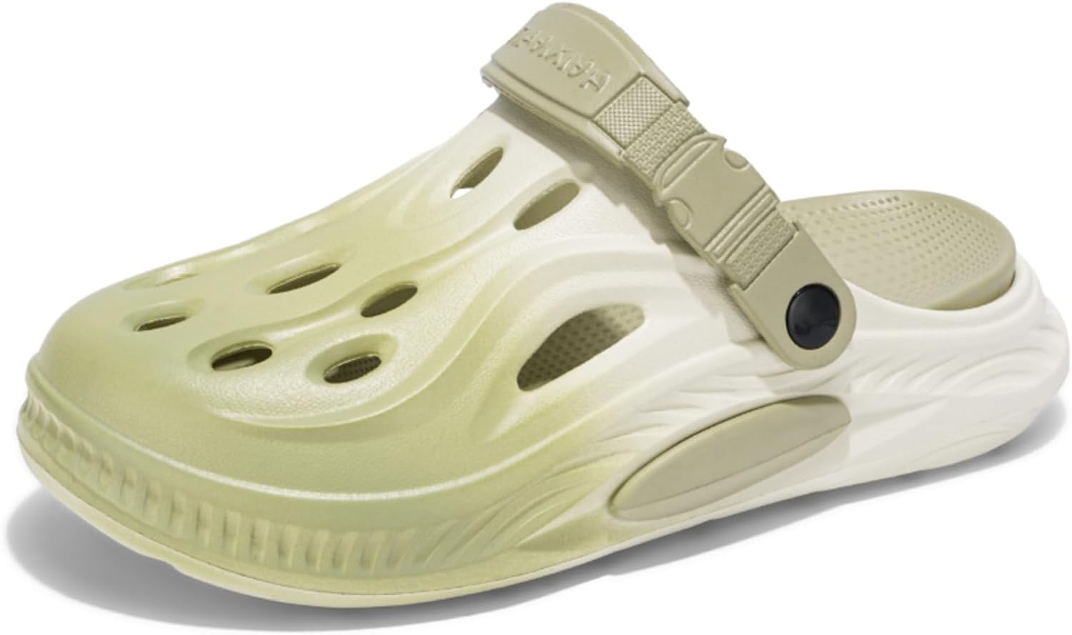 

Модные удобные сабо на платформе для мужчин, изготовленные из материала EVA, высота 4 см - увеличивающие рост, тапочки Cloud, повседневные шлепанцы, пляжная обувь, стильные сандалии, градиентный цвет Khwfjas, зеленый