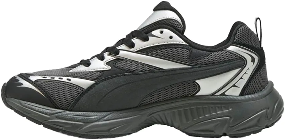 Мужские кроссовки PUMA Morphic Retro со шнуровкой, повседневные - серые, серый — фото 3