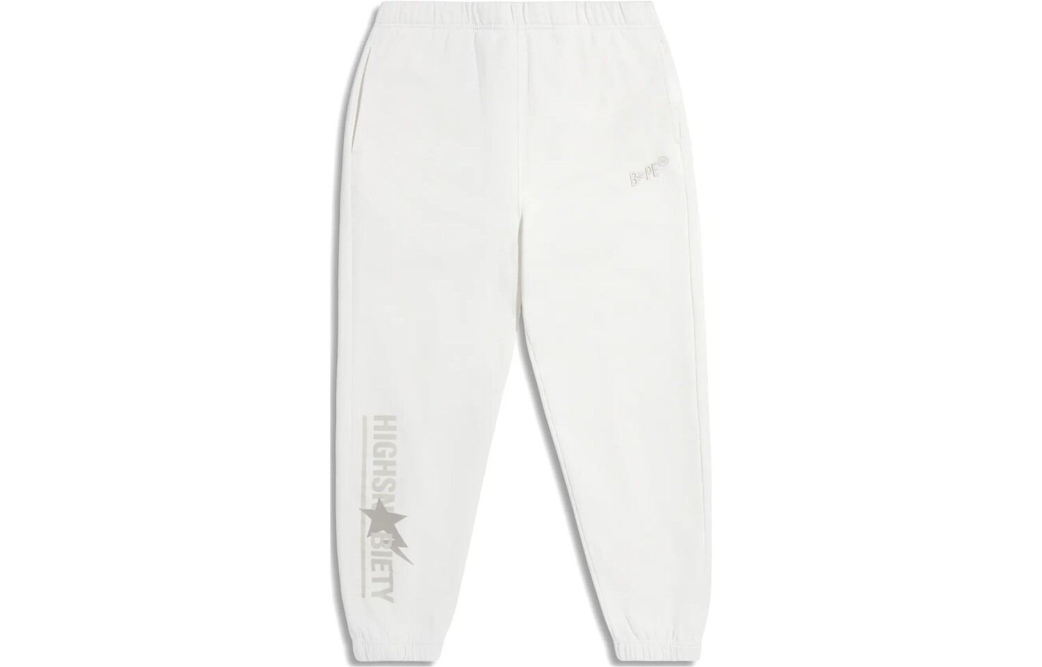 

BAPE X HIGHSNOBIETY Collaboration Knit Sweatback Men Ivory A Bathing Ape, слоновая кость