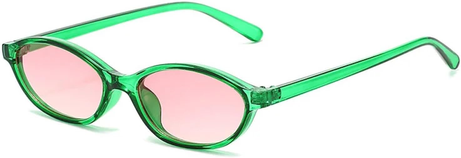 

Солнцезащитные очки с защитой от УФ-излучения UV400 | Овальные линзы в стиле панк с градиентом | для женщин и мужчин, для занятий спортом на открытом воздухе и вождения DSVIGF, Green-pink