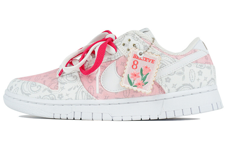 

Кроссовки Nike Dunk Skateboard Shoes Women's Low-Top White Pink