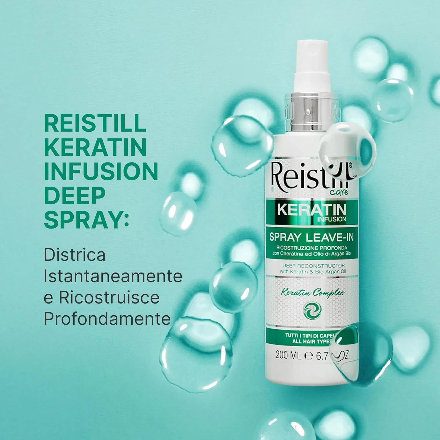 Реструктурирующий несмываемый спрей «Keratin Infusion» от Restil Reistill — фото 4