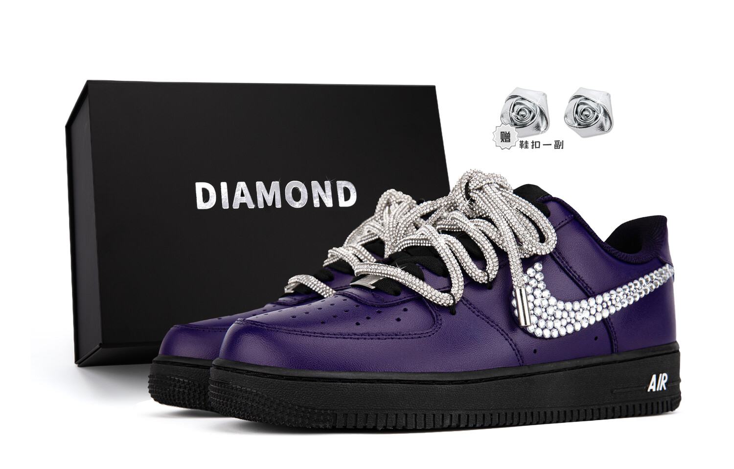 

Кроссовки Nike Air Force 1 Skateboarding Shoes Unisex Low-top, цвет Diamond Age - Box
