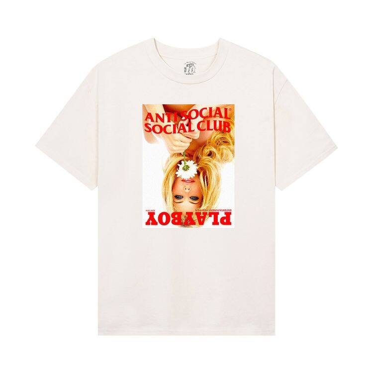 

Футболка Anti Social Social Club x Playboy Of The Year Tee Natural, кремовый