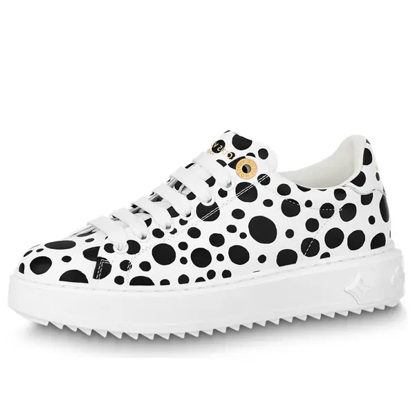 Кроссовки x yayoi kusama sneaker 'white with black dots' Louis Vuitton, белый