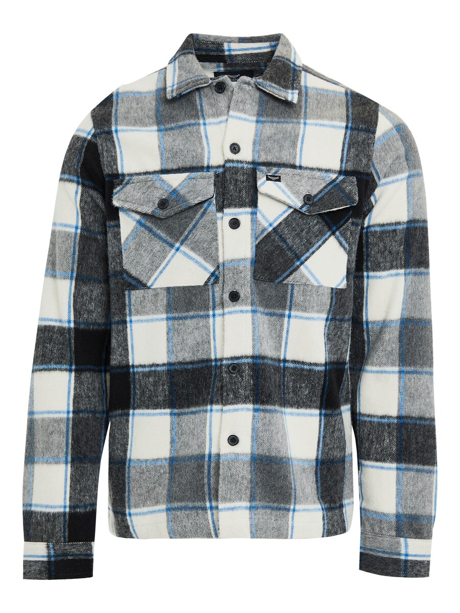 

Рубашка на пуговицах классического кроя Threadbare Saint Christopher, цвет Dark grey/mottled grey
