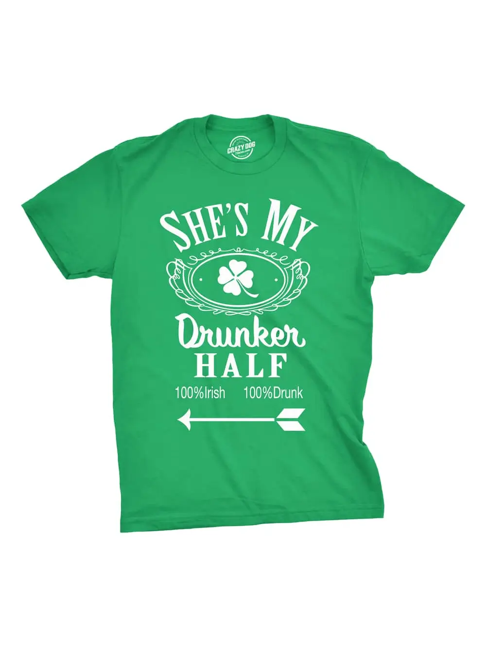 

Футболка Shes My Drunker Half Funny Saint Patty's с рисунком трилистника, зеленый