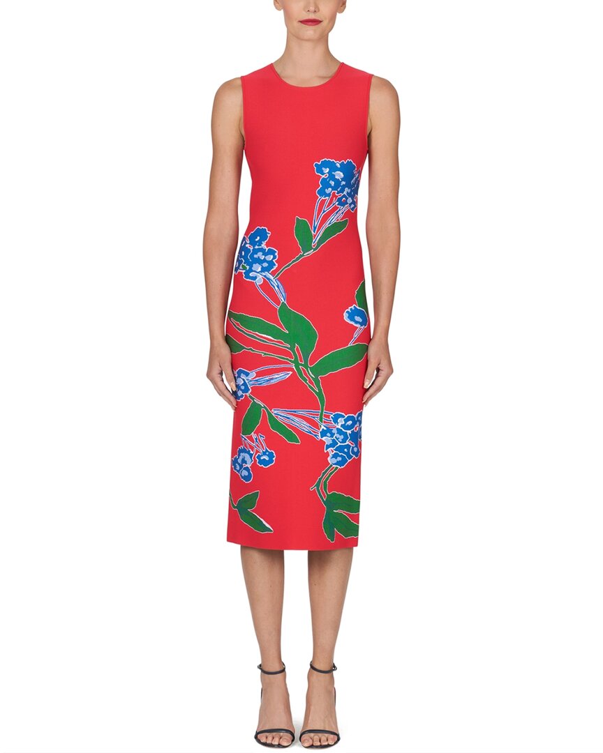 

Трикотажное платье миди Carolina Herrera, красный