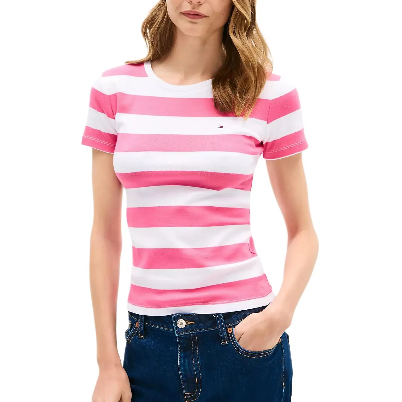 

Tommy Hilfiger Футболка женская розовая, Розовый, Tommy Hilfiger Футболка женская розовая