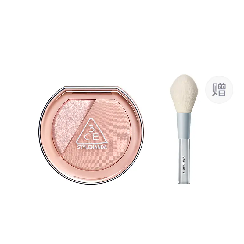 

Безупречная палетка румян матовый 2 в 1 хайлайтер и пуф длительного действия коррекция тона кожи натуральный набор в подарочной упаковке 3CE