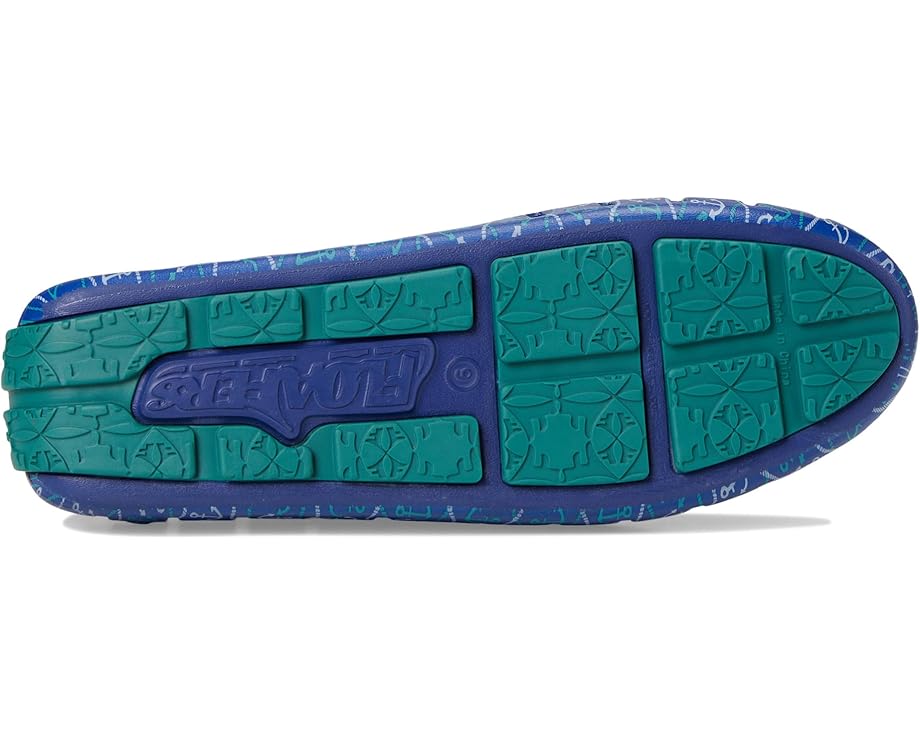 Лоферы Floafers Posh Driver Print, цвет Blue Nautical Anchor/Teal — фото 3
