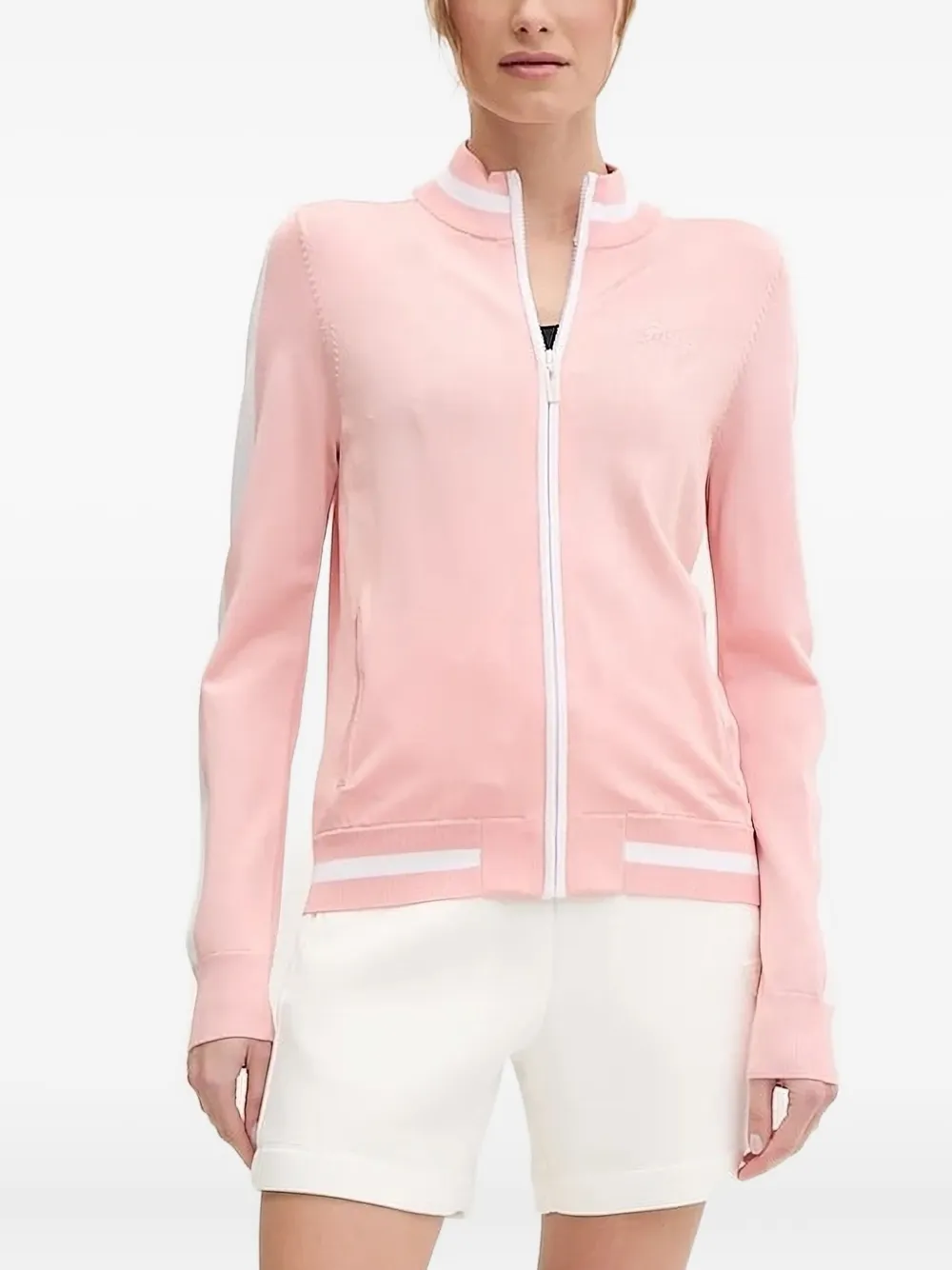 

Кардиган на молнии GUESS USA, розовый