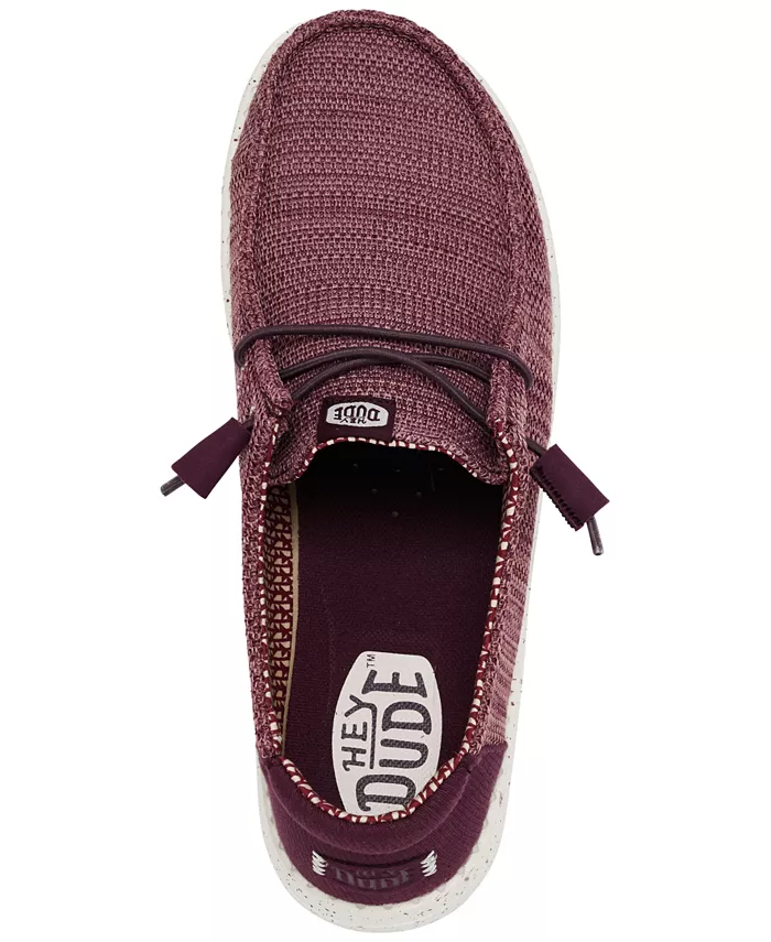 Женские повседневные кеды Wendy Stretch Sox от Finish Line Hey Dude, красный — фото 4