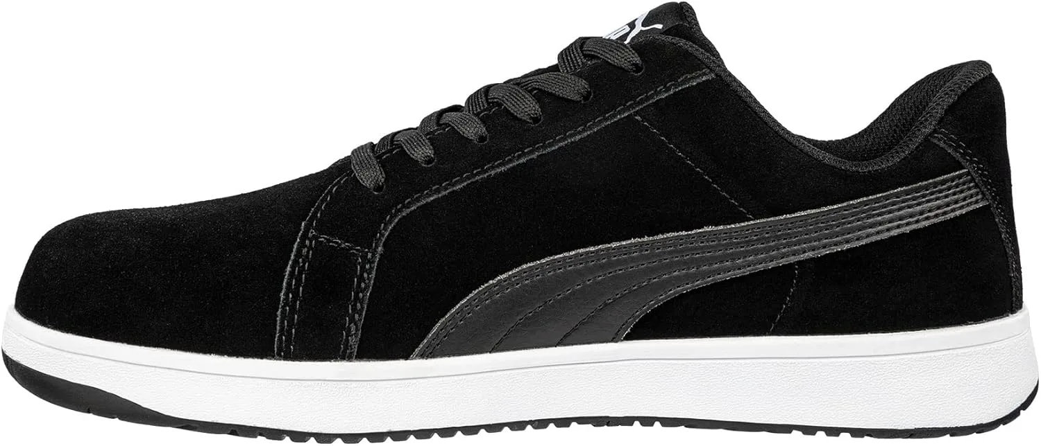 Защитные кроссовки PUMA Safety Iconic Low S1PL ESD FO HRO SR унисекс, нескользящие, без металлических вставок из стекловолокна, черный — фото 4