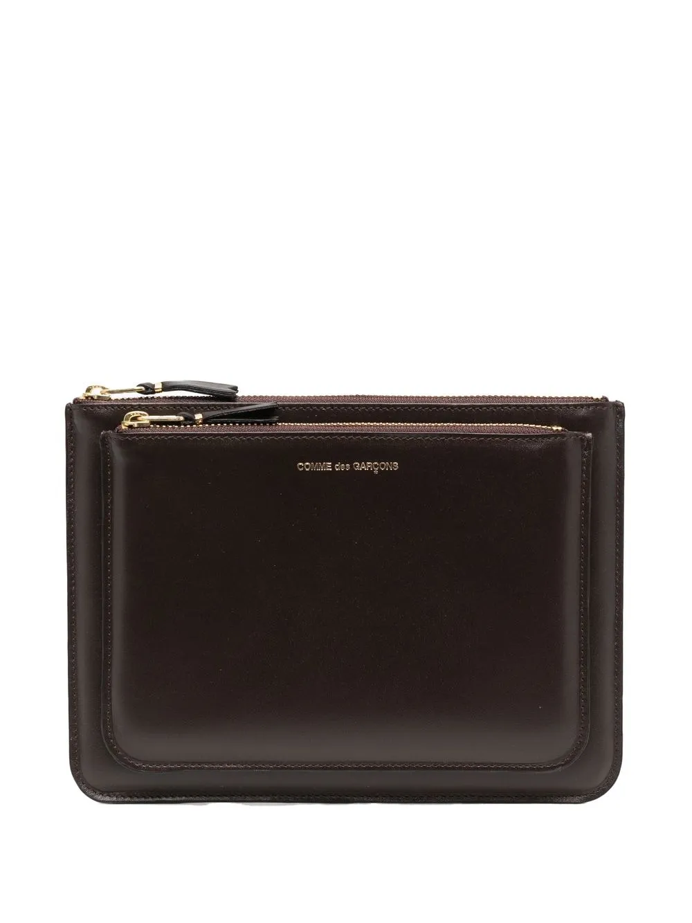 

Кошелек с двумя отделениями Comme Des Garçons Wallet, коричневый
