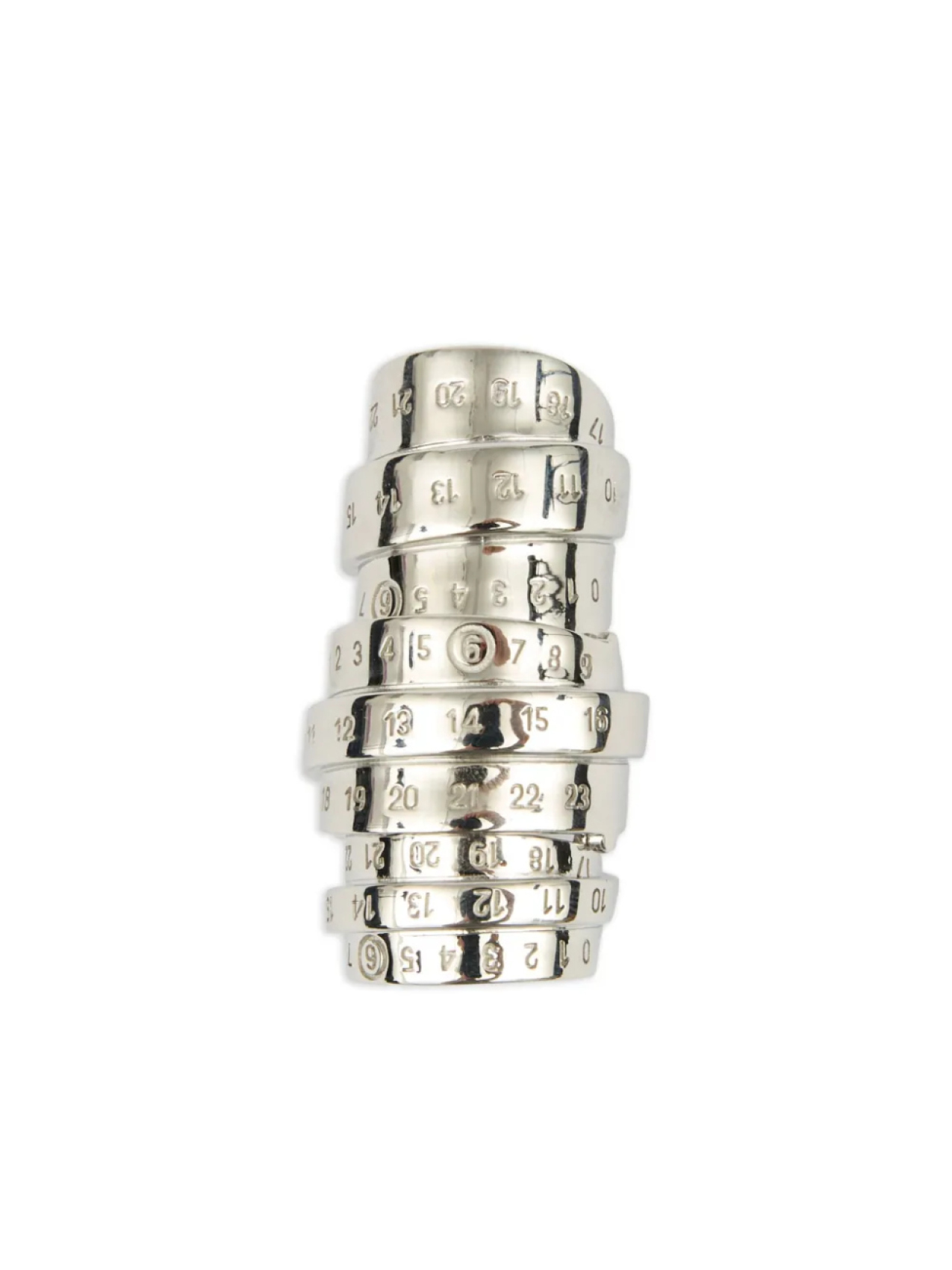 

Кольцо Signautre Numbers MM6 Maison Margiela, серебряный