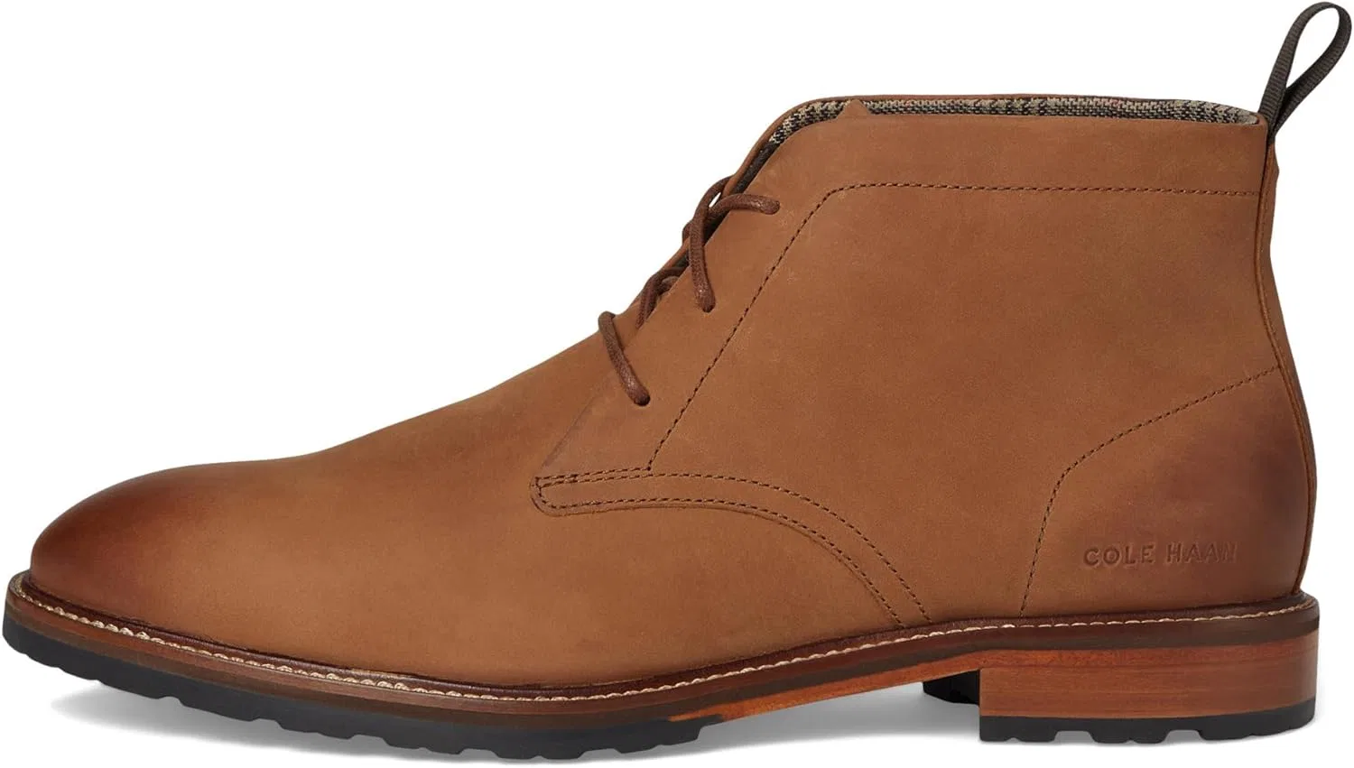 Мужские ботинки Cole Haan Berkshire Lug Chukka BootFashion Boots, Dark Sequoia Natural — фото 4