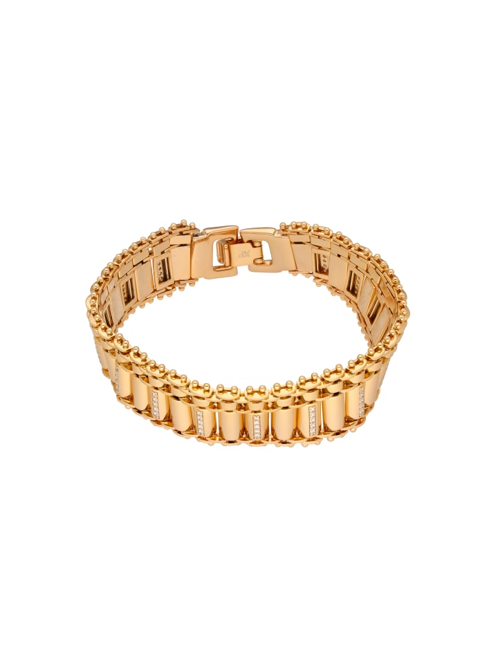 

Faina Женский браслет-цепочка с стразами из розового золота