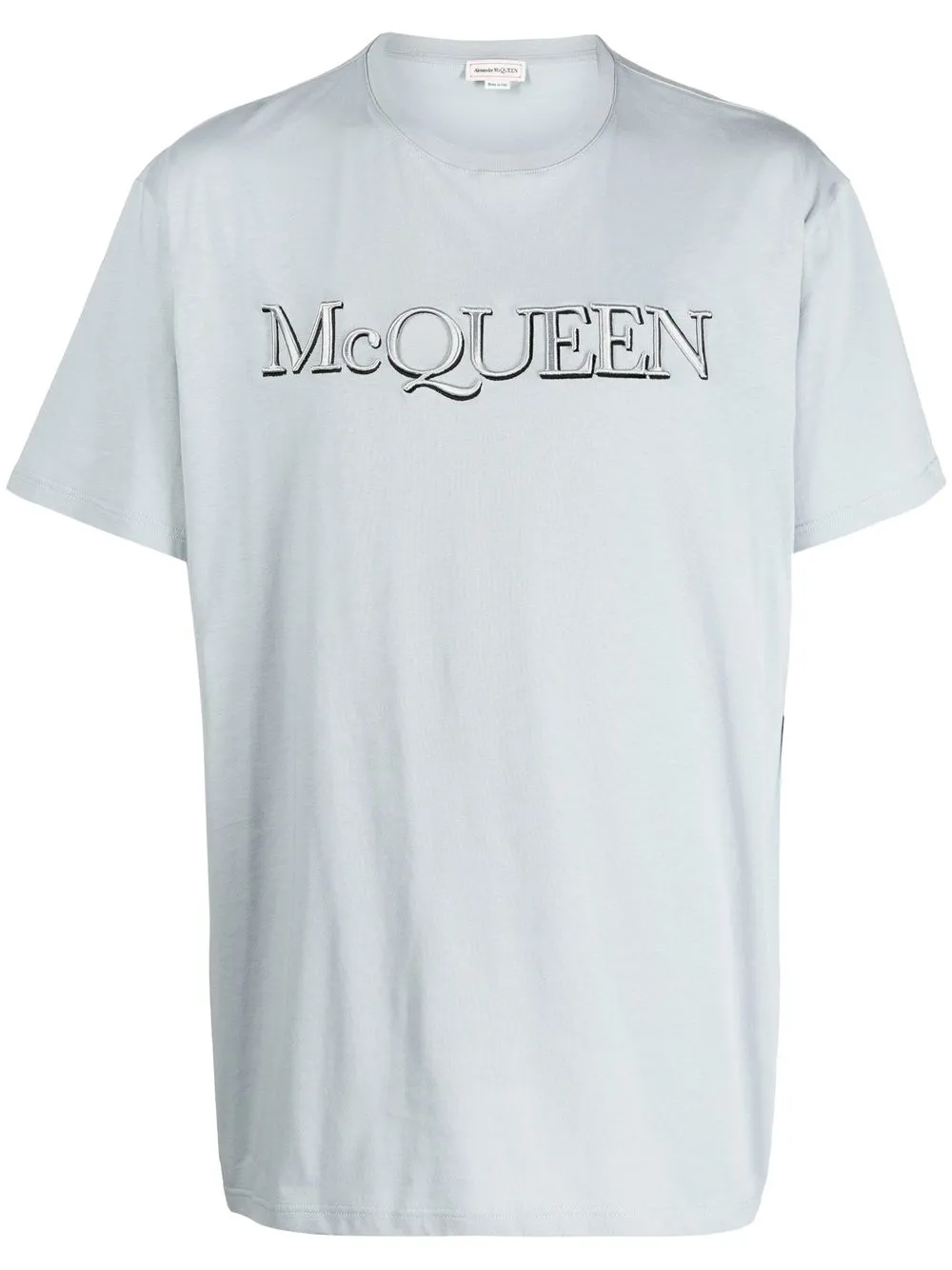 

Футболка с логотипом Alexander McQueen, серый